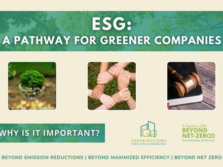 ESG: a pathway for greener companies