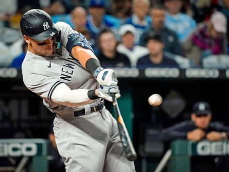MLB/今日戰績表 洋基4轟炸皇家近7戰狂轟18分
