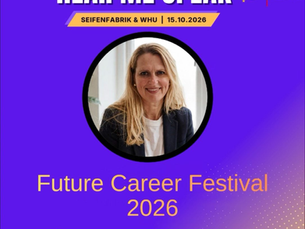 Erlebe meinen Vortrag beim Future Career Festival 2026! 🎤