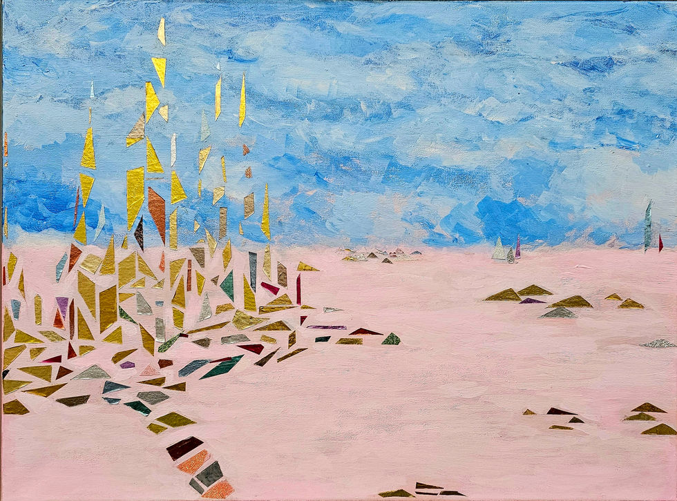 an artwork titled On the Clouds, Under Construction