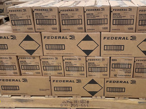 Fresh Pallet of Federal 9mm 115gr FMJ 50 Round Boxes and 1000 Round Cases - Follow us on X @bears_gun_room - Sign up here for the emailer