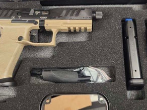 Walther PDP Pro Threaded 4.5" 9mm 3 Mags Optics Cut Slide in FDE - Follow us on X @bears_gun_room - Sign up here for the emaile