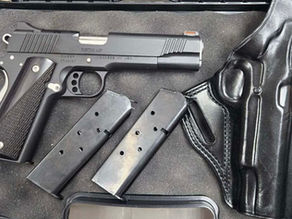 Pre-Owned Like New Kimber Custom LW Lightweight 5" 45acp HiViz 3 Mags Leather Holster w/ Box ... $649 - Be sure to sign up for the mailer for all the specials and promo's