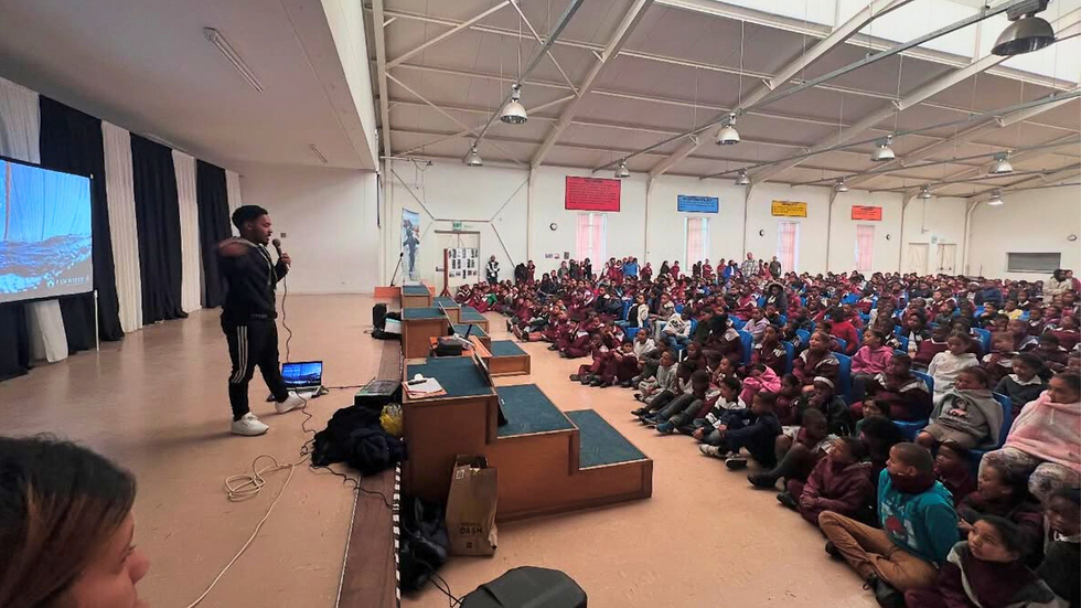 School talk at De Duine Primary in collaboration with Ocean Pledge