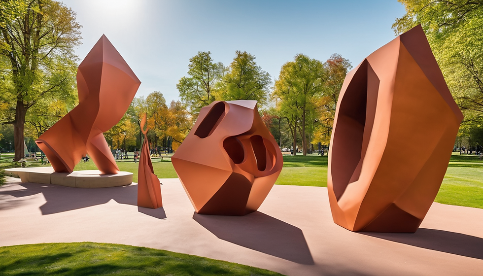 Exposition d'art en plein air au Parcabout