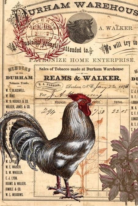 Roycycled Treasures Rooster Ephermera