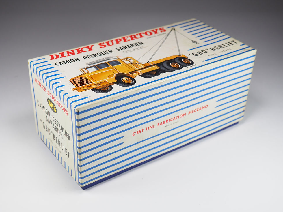 Miniatura: DINKY TOYS FRANCE - 888 - GBO BERLIET SAHARIEN - JANTES CRÈMES