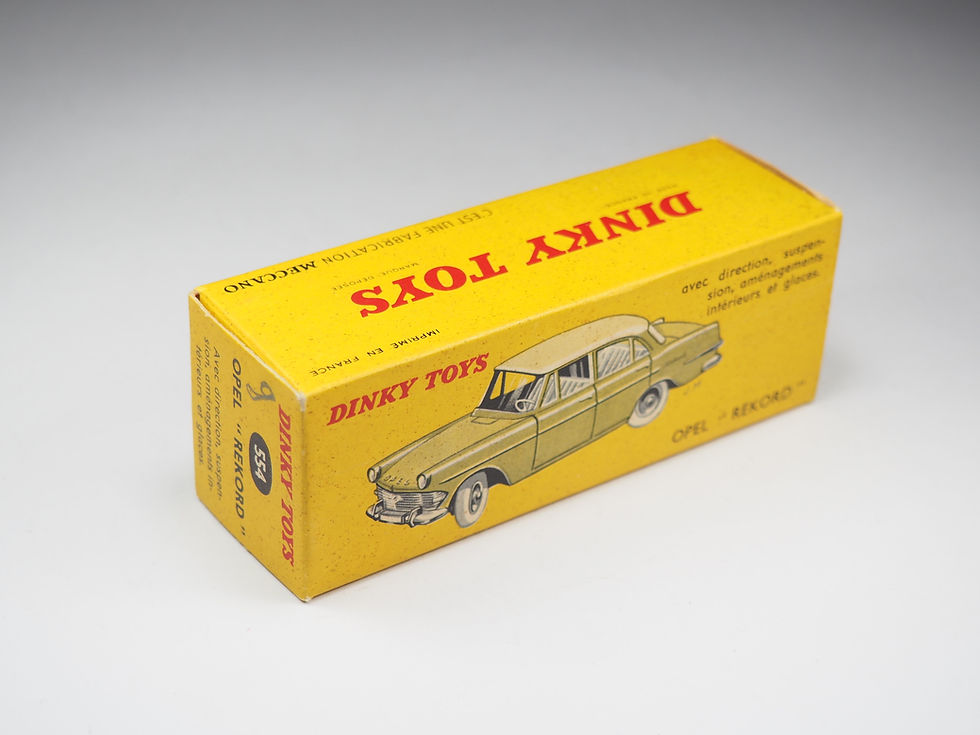 Miniatura: DINKY TOYS FRANCE - 554 - Opel Rekord - Brique et crème - En boite