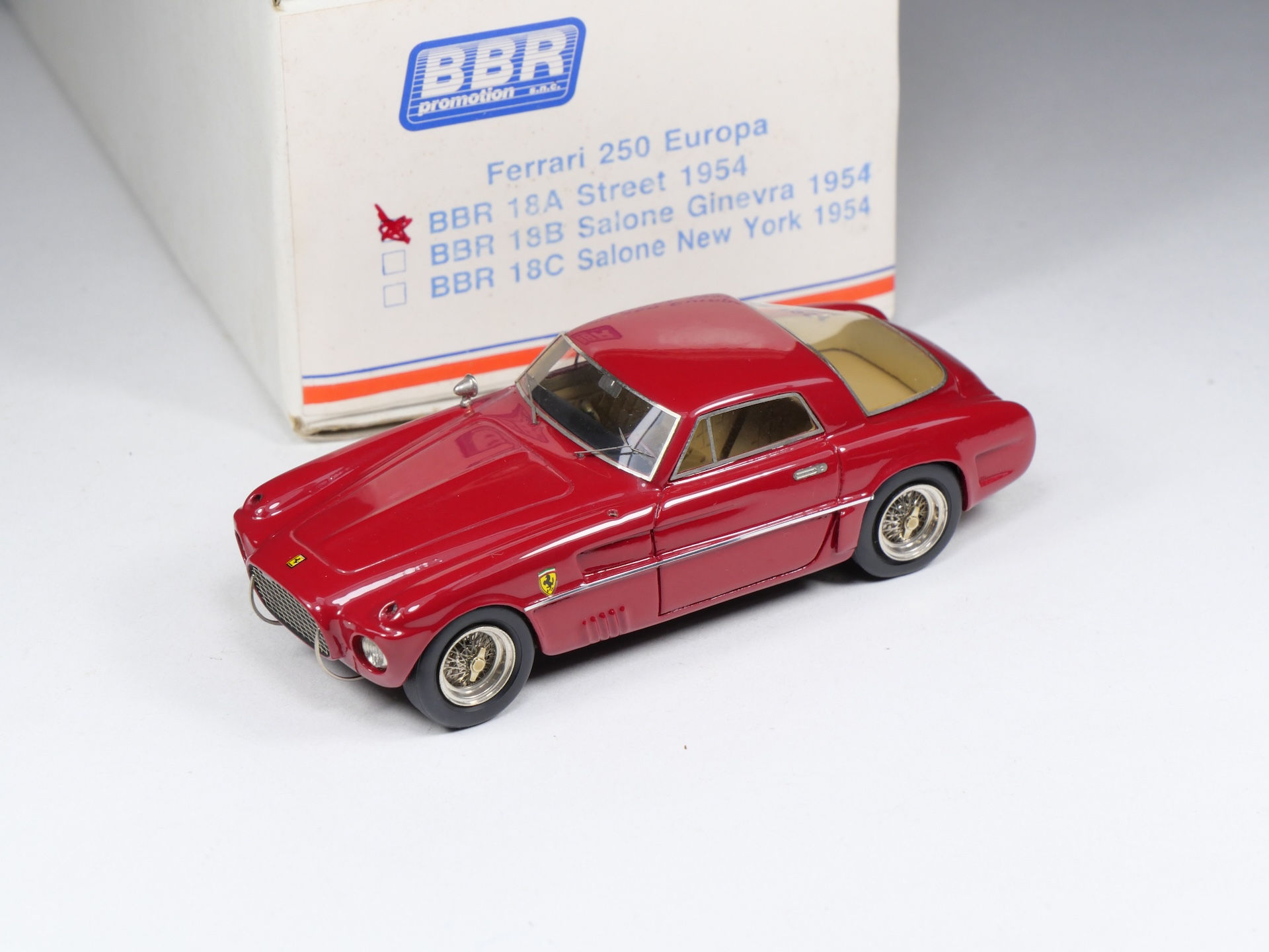 BBR PROMOTION - BBR 18A - Ferrari 250 Europa Street 1954 - En boite