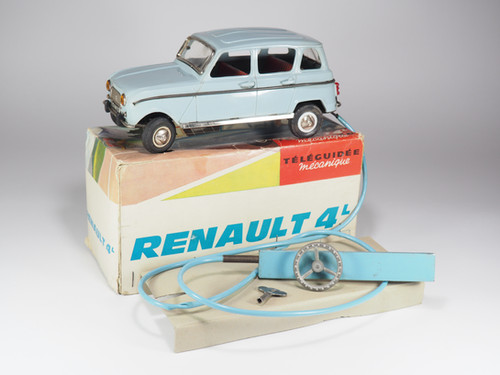 Plaque Immatriculation Joustra Pour Renault 8 - Modèle 1/18, 21 Cm, Occasion, Pièce Collection