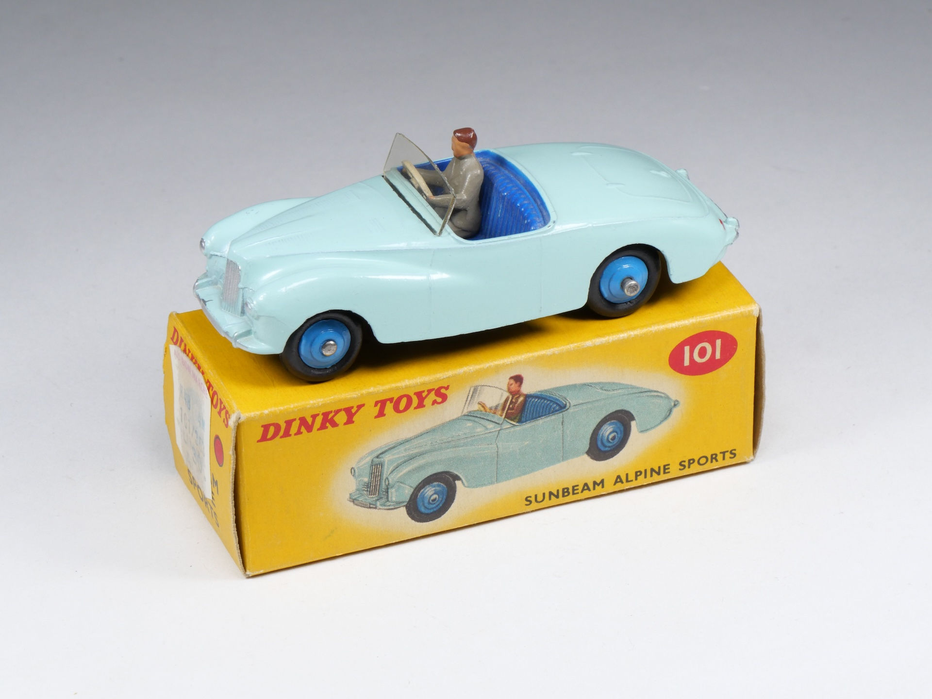 DINKY TOYS ENGLAND - 101 - Sunbeam Alpine Sport - Bleu - En boite