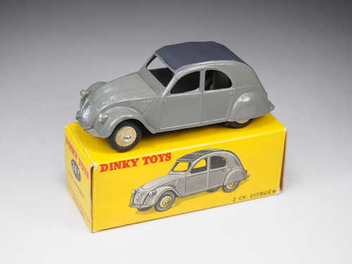 Dinky Toys Ancienne Voiture Citroën 2CV – Référence 24 T, Couleur Peu Commune, Occasion