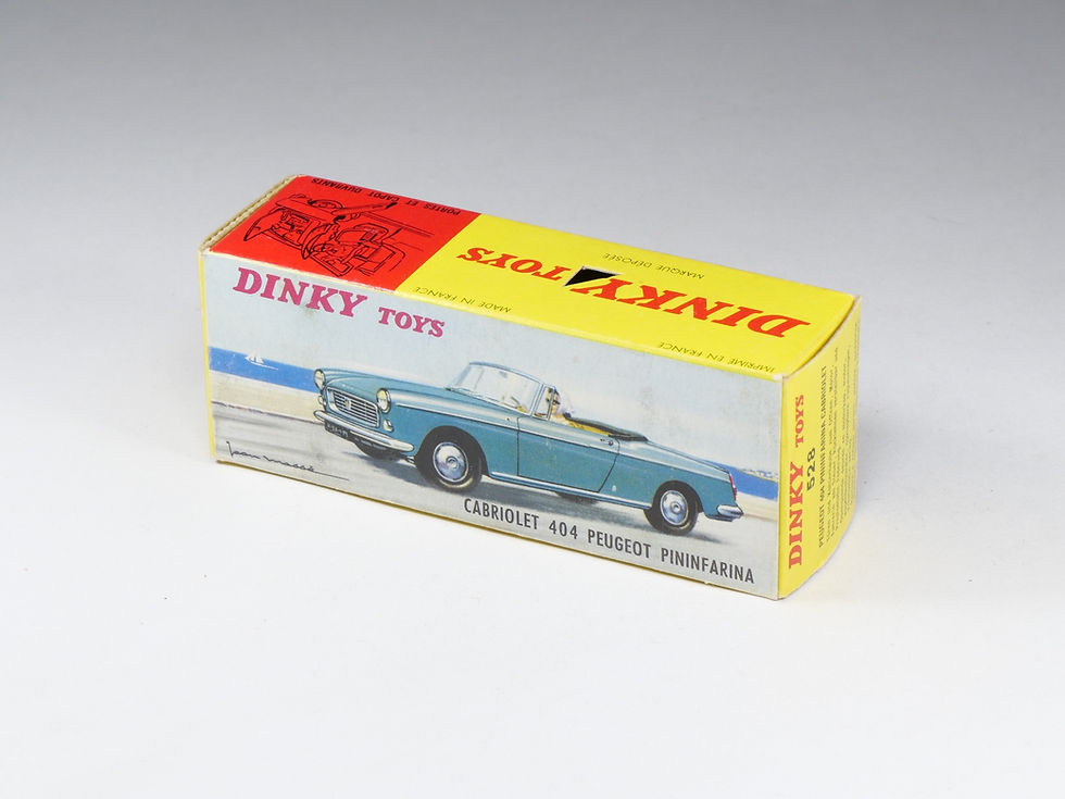 Thumbnail: DINKY TOYS FRANCE - 528 - Cabriolet 404 Peugeot Pininfarina - Bleu métal - En bo