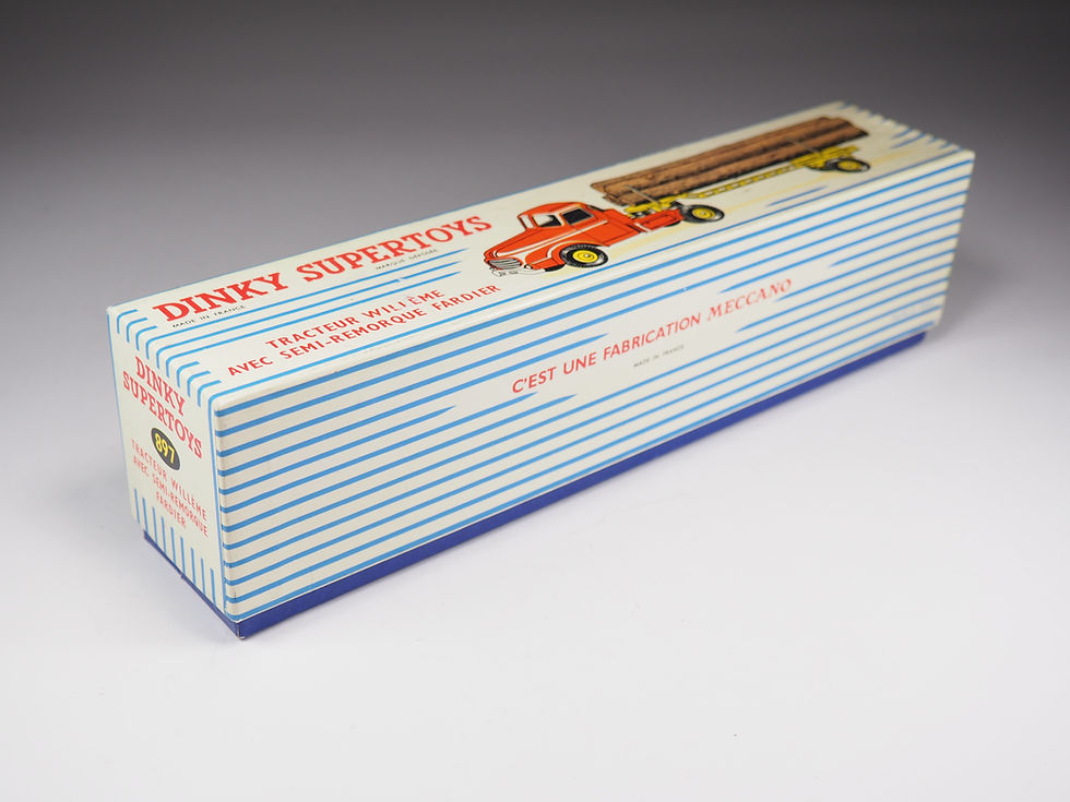 Thumbnail: DINKY TOYS FRANCE - 897 - TRACTEUR WILLEME FARDIER - JANTES CONCAVES