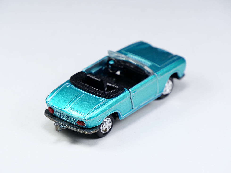 Thumbnail: MAJORETTE - 230 - Peugeot 204 Cabriolet - Cyan Métallisé - En boite