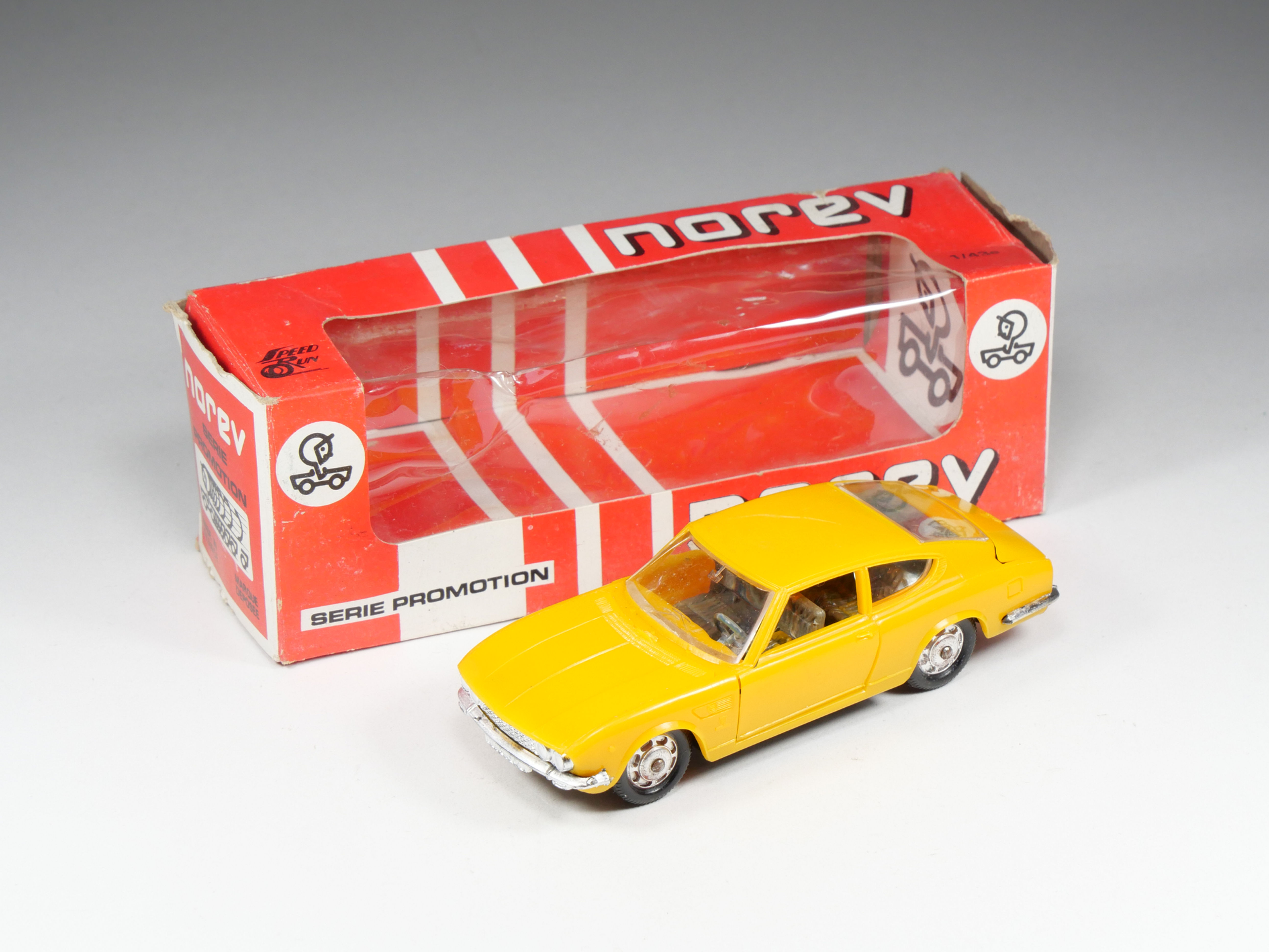 NOREV - PLASTIGAM - 163 - Fiat Coupe Dino - Jaune - En boite