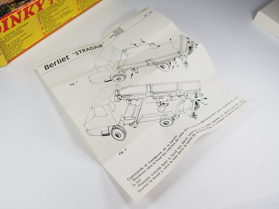 Thumbnail: DINKY TOYS FRANCE - 569 - BERLIET STRADAIR A BENNE BASCULANTE - 1/43