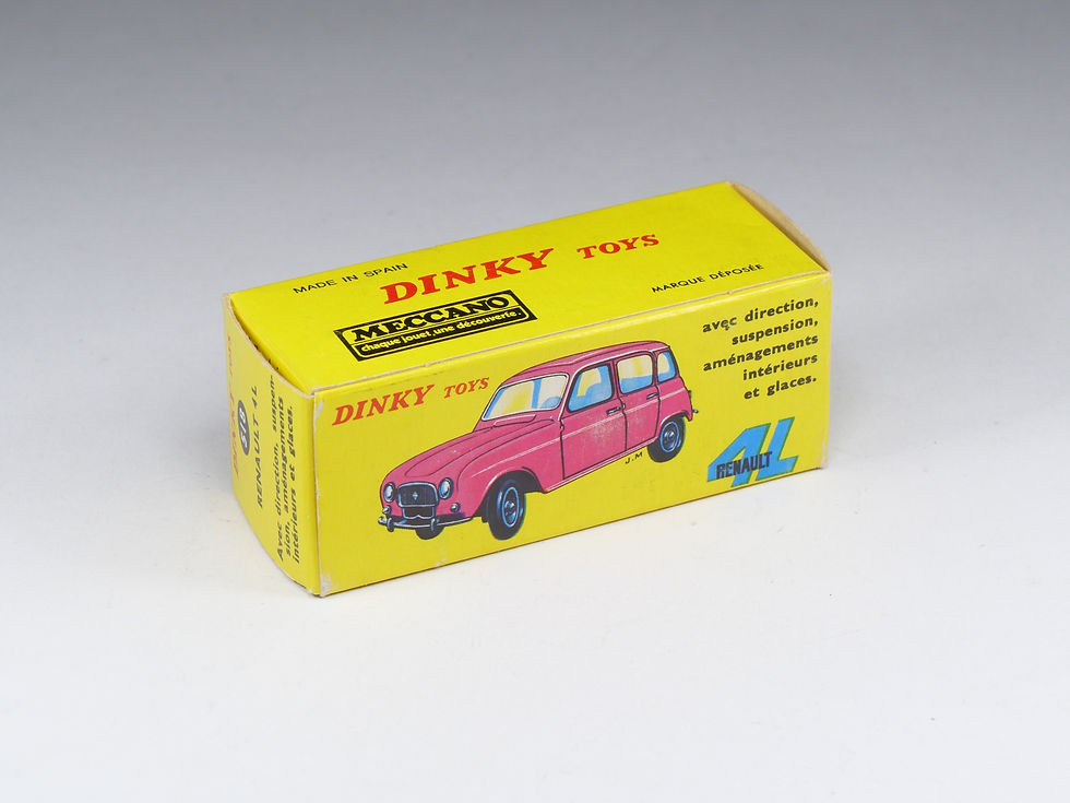 Thumbnail: DINKY TOYS FRANCE (SPAIN) - 518 - Renault 4L - Bleu Vif - En boite