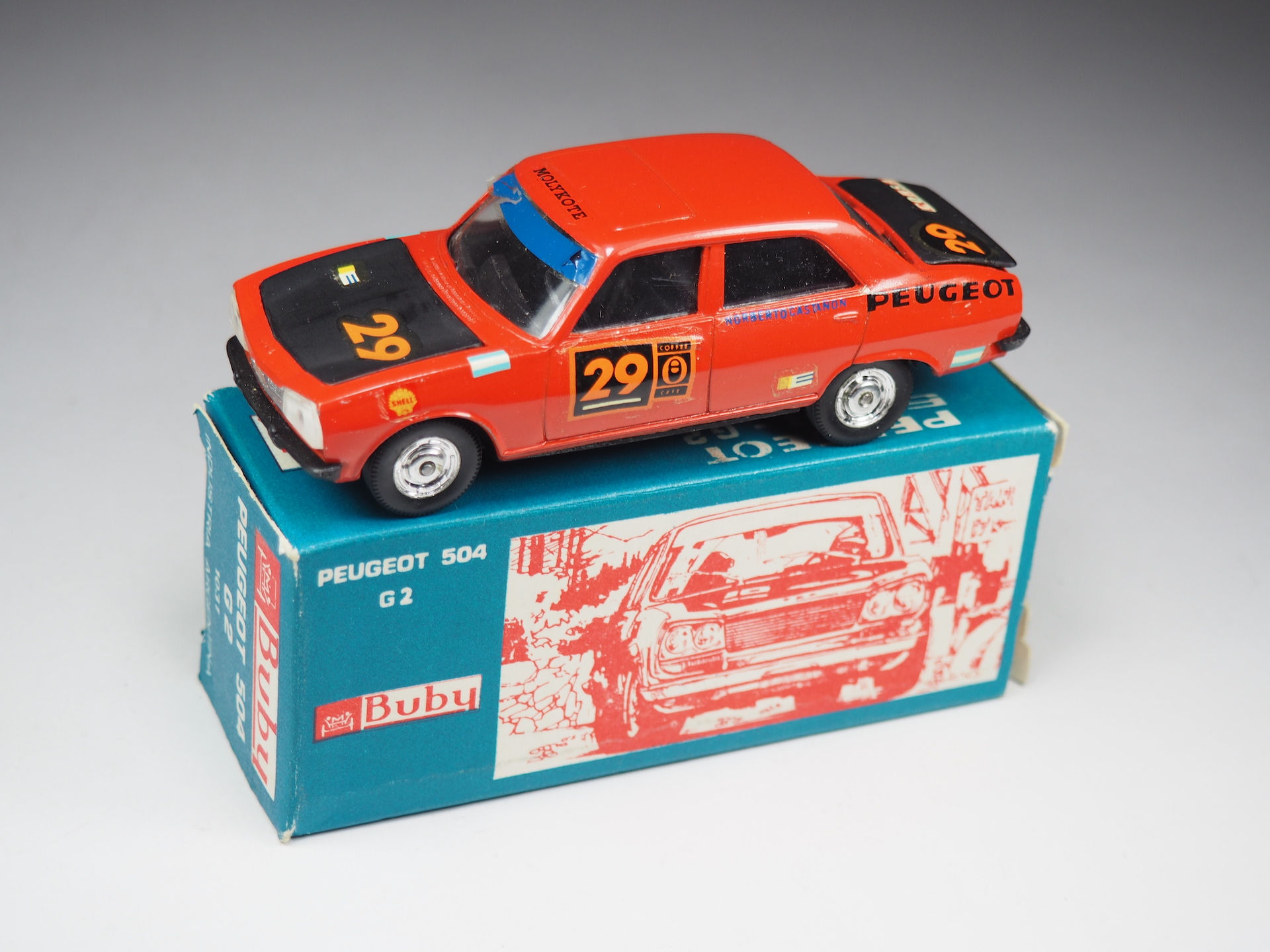 BUBY - 1031 - Peugeot 504 G2 - Norberto Castanon Rallye - En boite