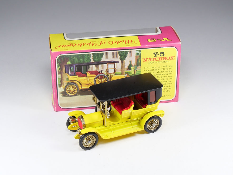 Miniature : MATCHBOX YESTERYEAR - Y-5 - 1907 Peugeot - Stock Magasin