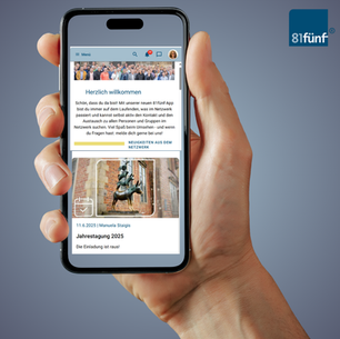 Heute ist es so weit: Unsere 81fünf Netzwerk-App geht an den Start!
