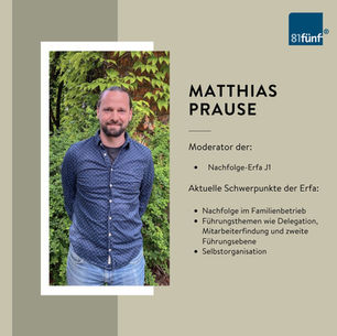 Unser Erfa-Moderator, Matthias Prause, stellt sich vor