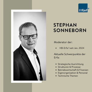 Vorstellung Erfa-Moderator Stephan Sonneborn