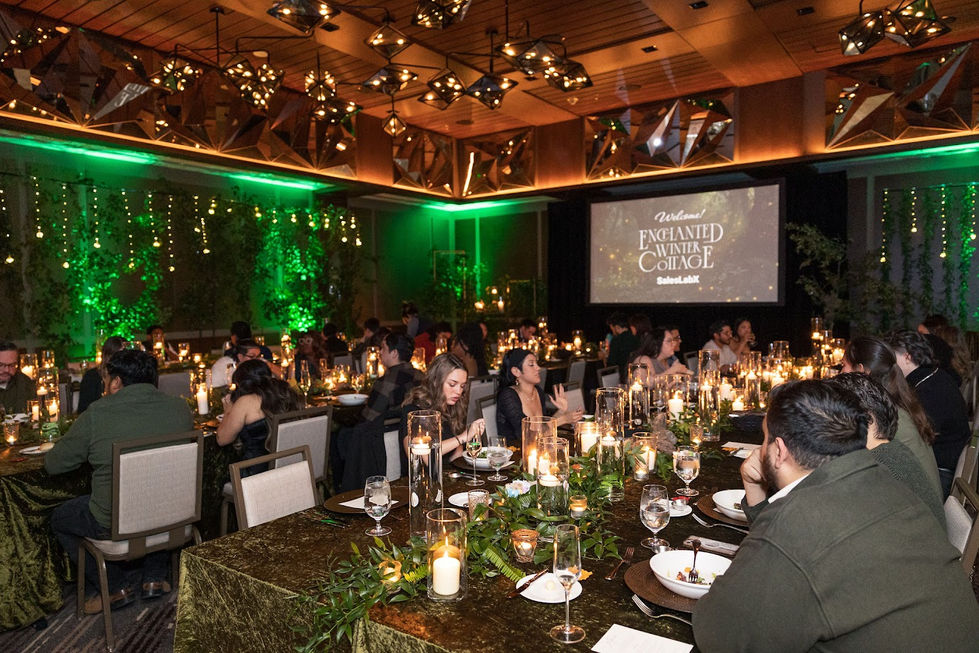 Enchanted forest candlelight dinner