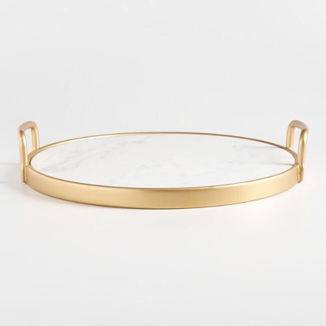 Marble Gold Tray