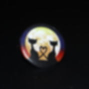Cats by Moonlight. 38mm Round Badge