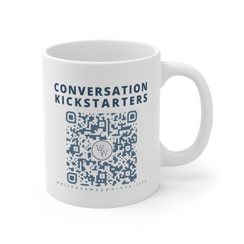 Thumbnail: Coffee and Connections Mug: first the coffee... then the talking