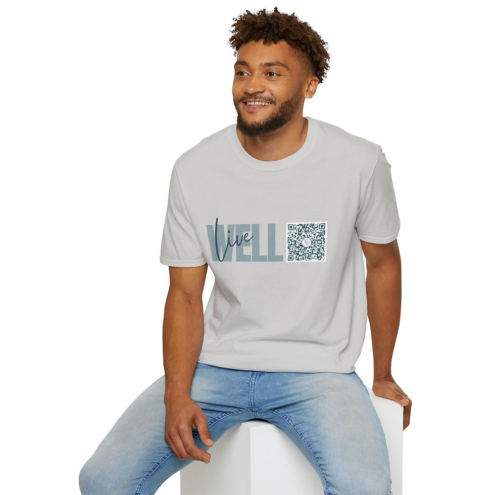 Thumbnail: "Live Well" Soft Style T-Shirt – Wellness in Every Wear