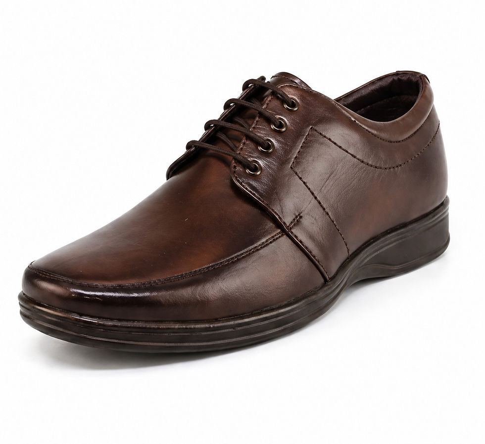 brown formal shoes