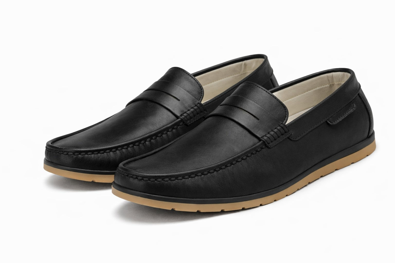 Towrco Men's Leather Office Loafers | Premium Formal Footwear
