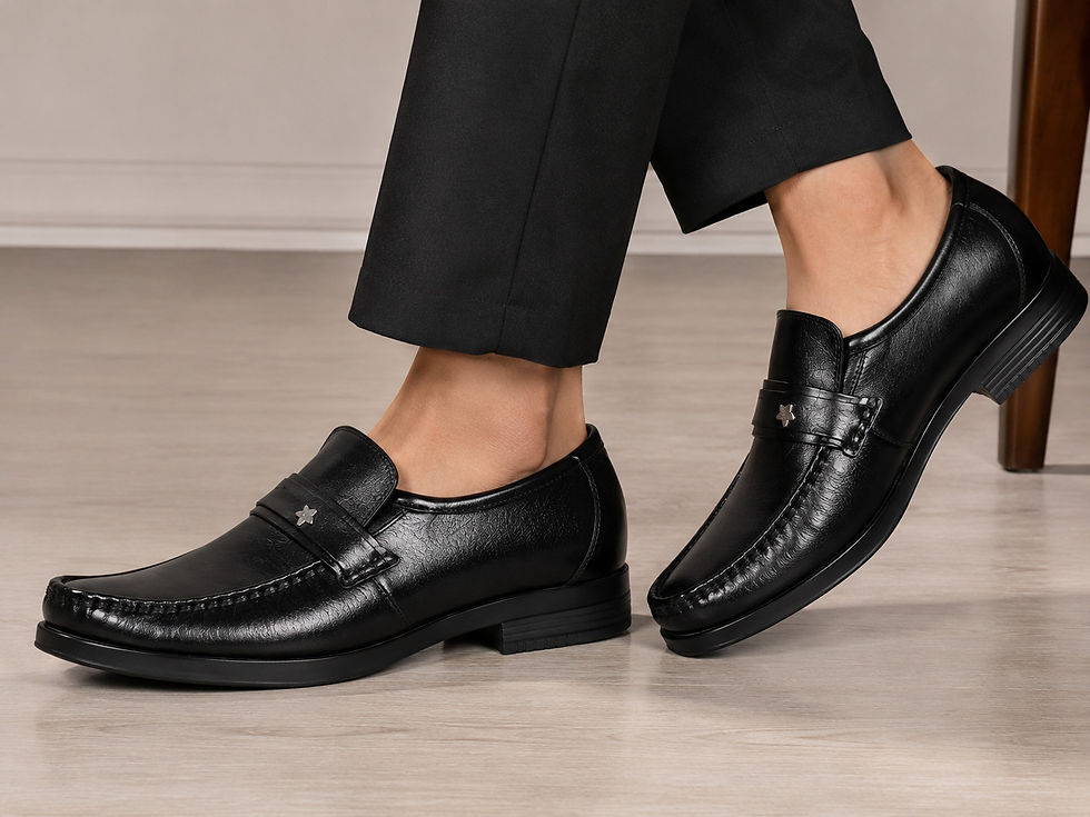 Thumbnail: Towrco Men's Classic Formal Moccasins Shoes for Business and Party Wear