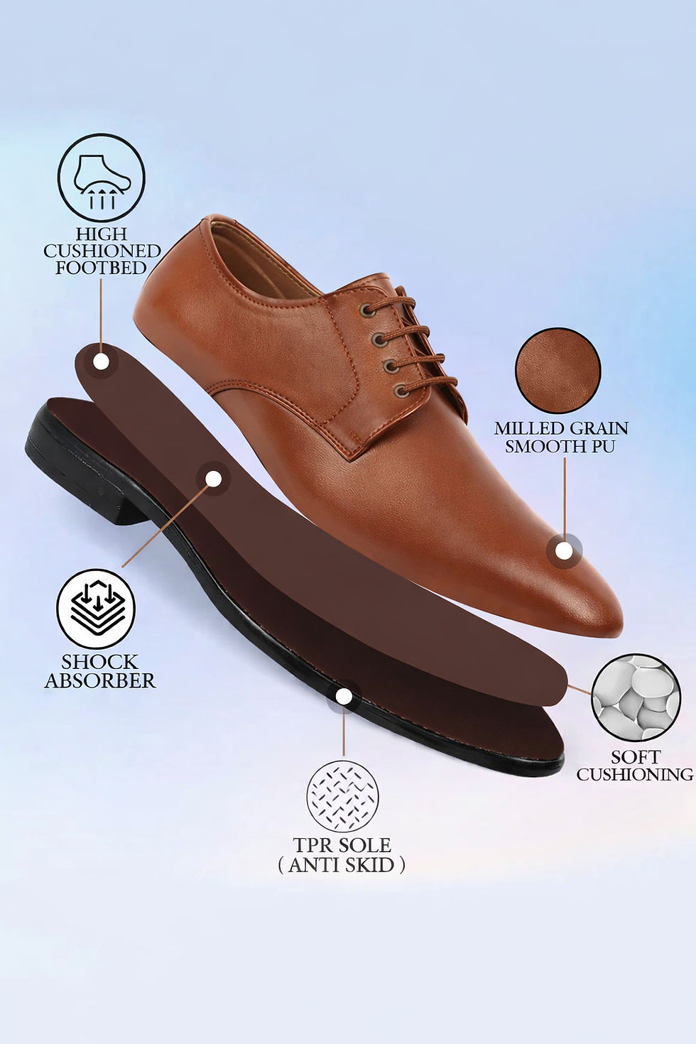 Thumbnail: brown derby shoes