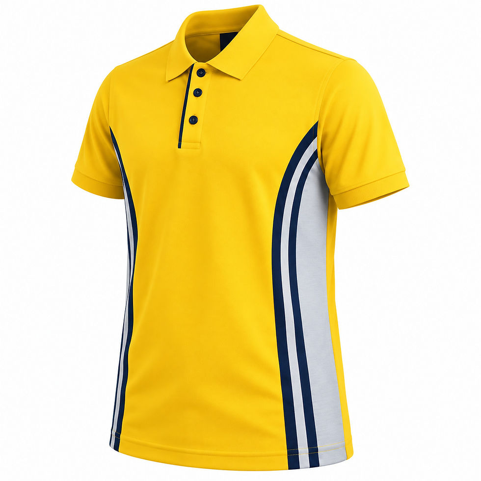 TOWRCO yellow half sleeve boys house T-shirt for Ryan International School