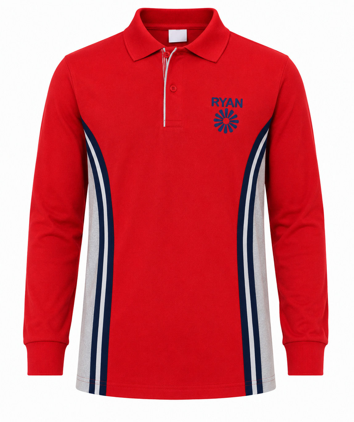 Ryan International School Full Sleeves T-Shirt Red