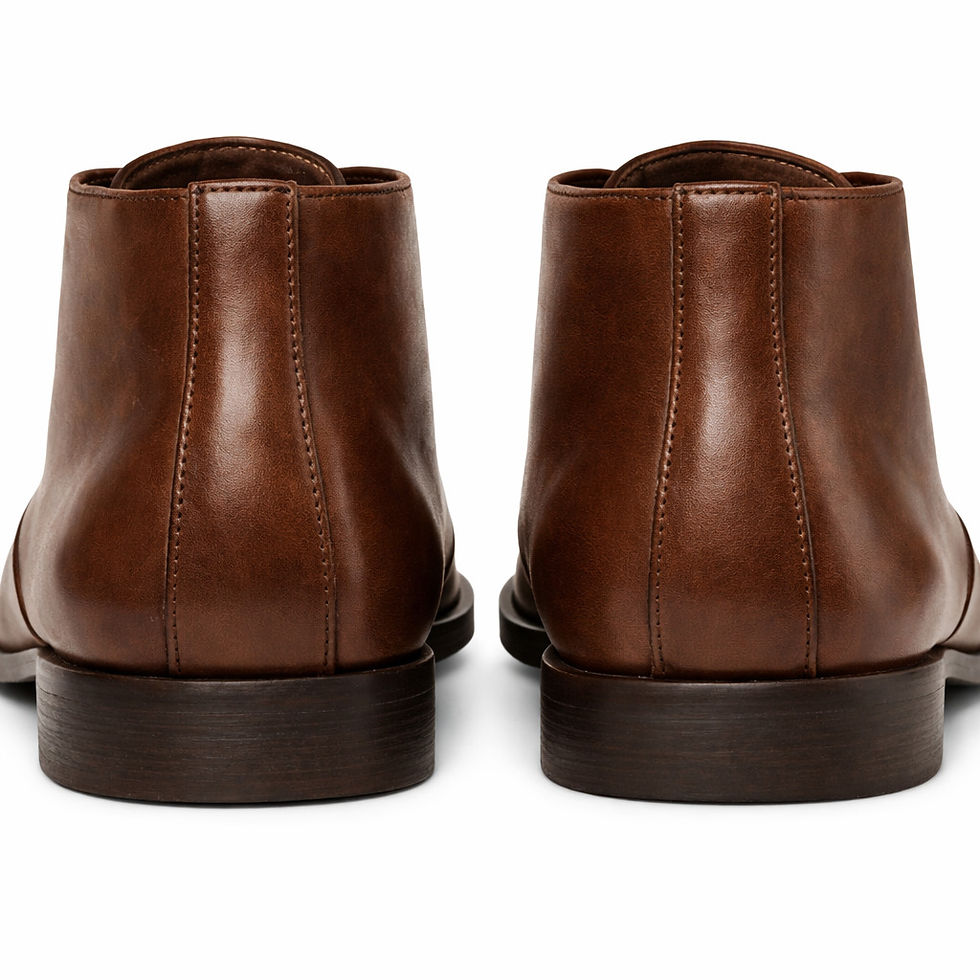 Thumbnail: Towrco Men's Premium Leather Chukka Boots Combining Comfort, Style and Durability