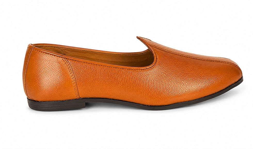 Thumbnail: Towrco Men's Luxury Leather Mojaris for Ethnic and Wedding Outfits