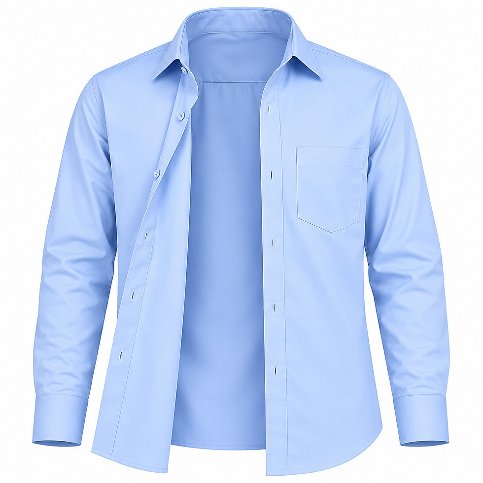 TOWRCO boys light blue full sleeve school uniform shirt, front view