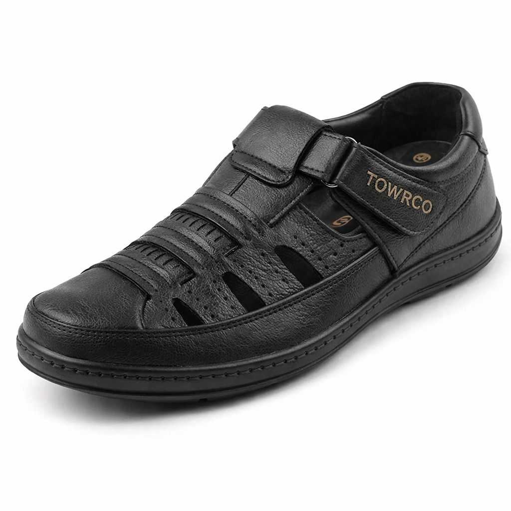Elegant Men's Roman Sandals with Durable TPR Sole
