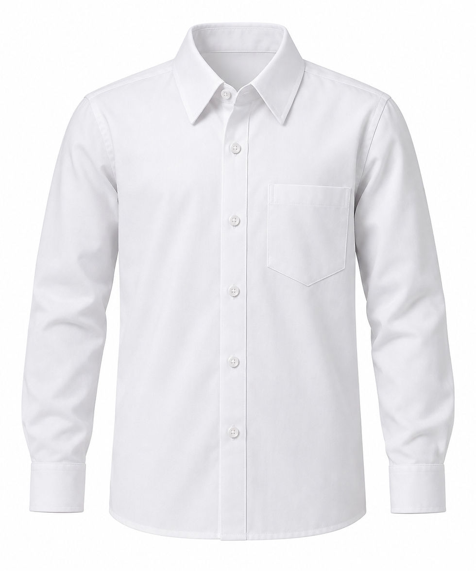 TOWRCO White Full Sleeves Shirt for Boys | School Uniform Wear