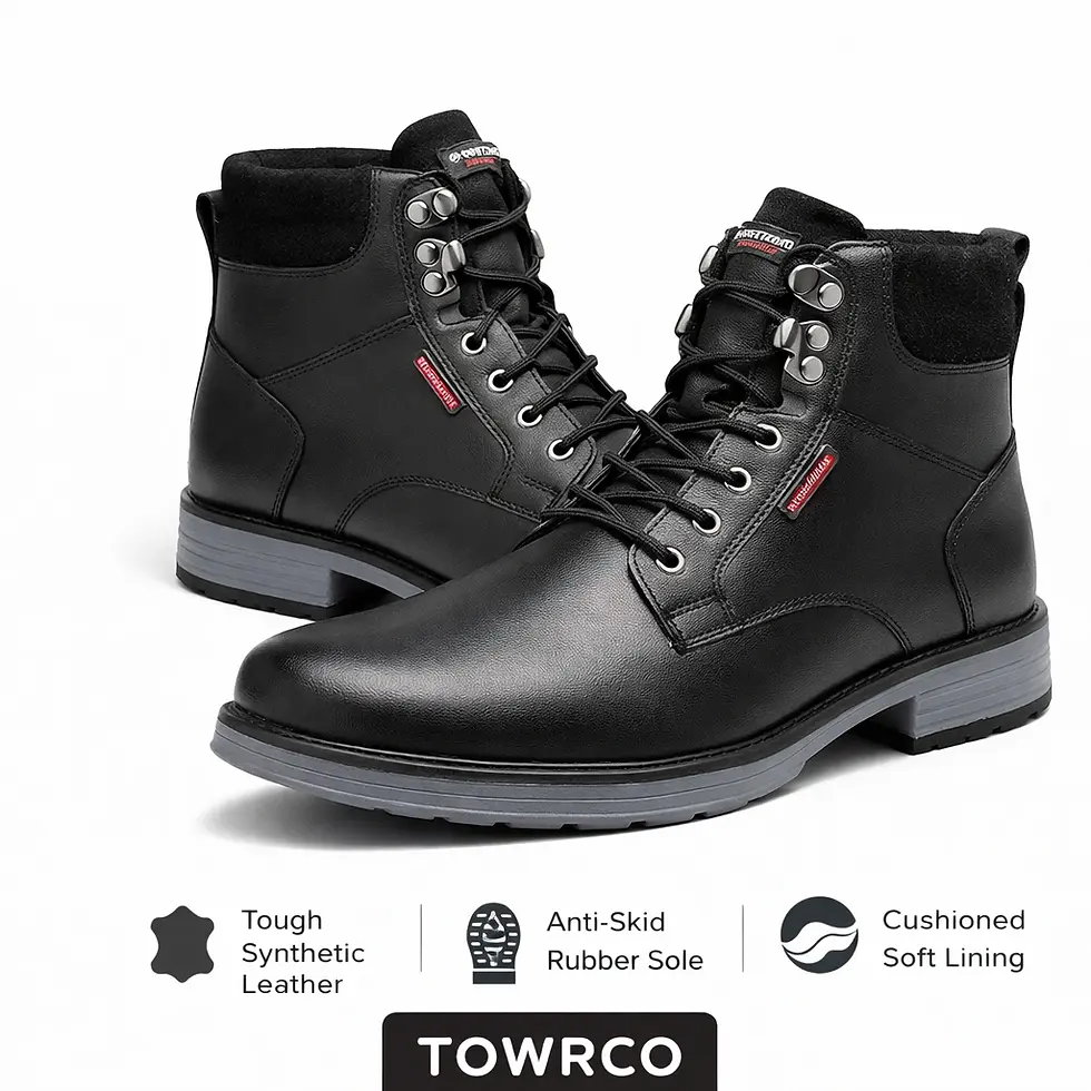 Thumbnail: Men Black Ankle Boots