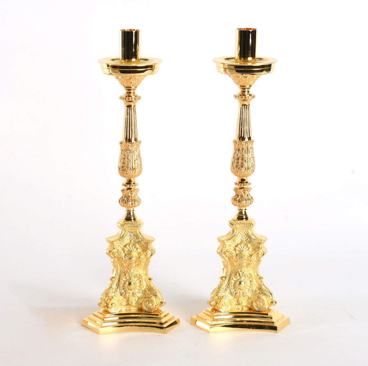 Item# H-372G Gold Plated Candlestick