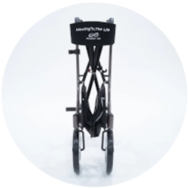 ALP3300 rollator when folded