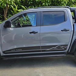 image of Nissan navara 5 seater ute with manual transmission car rentla in Nofoalii Apia Samoa at Le Vai Rentals