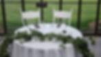 Bride & Groom chairs+48" Round table