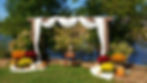 Arch drape with multi swoops