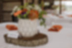 wood slab for center pieces
